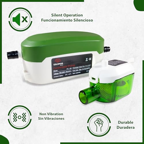 Ultra Quiet Mini Automatic Condensing Pump for Drain and Water Drain in Air Conditioner Split Flow 18 Litres/Hour