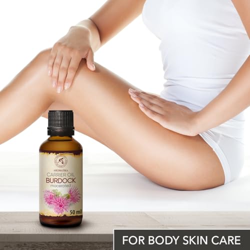 Olej Lopianowy - 50 ml - Czysty i Naturalny - Arctium Lappa - Olejek Nośnikowy - do Włosów i Skóry Głowy - do Paznokci - Skóra - Pielęgnacja Twarzy i Ciała - Porost Włosów - do Brwi i Rzęs
