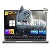 Laptop 2025 con procesador N150 de cuatro núcleos (hasta 3.6 GHz), 16 GB DDR4 RAM 512 GB SSD, pantalla IPS FHD de 15.6 pulgadas, batería de 5000 mAh, WIFI, Bluetooth, micro SD, cámara web, computadora
