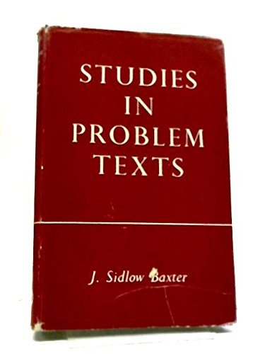 Studies In Problem Texts B005H5PVCA Book Cover