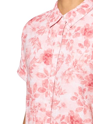 Image of Gloria Vanderbilt Women's Daisy Short Sleeve High-Low Button Down Shirt Standard
