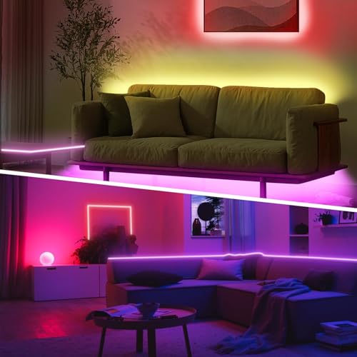 BATHEBRIGHT Led Strip 10m RGB LED Streifen mit Fernbedienung Bluetooth Musik Sync Timer-Einstellung Dimmbar Farbwechsel Led Lichterkette Lichtband Leiste Band für Zuhause Party