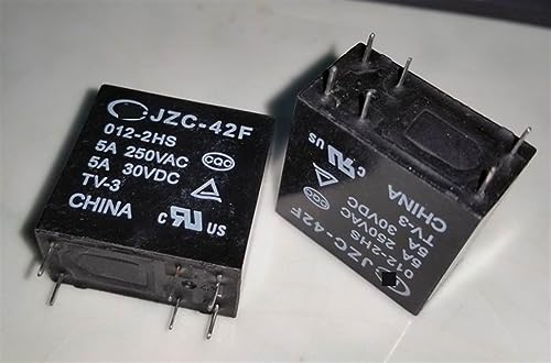 Relé JZC-42F 012-2HS de 6 pines modelo 42F-2A-12V-5A electromecánico