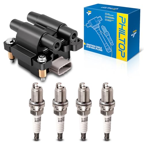 Image of PHILTOP Ignition Coil Pack and Iridium Spark Plugs Fits for Subaru 2009-2010 Forester 2.5L, Subaru 2011 Impreza 2.5L, 1PCS UF625