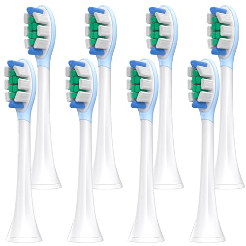 Caslynor Toothbrush Heads Compatible with Philips Sonicare Electric Toothbrush, SoftFlex Cushion Replacement Brush Heads for Gum Care, Fit The Models of 3100, 4300, 5300, 5500, 7900 Series