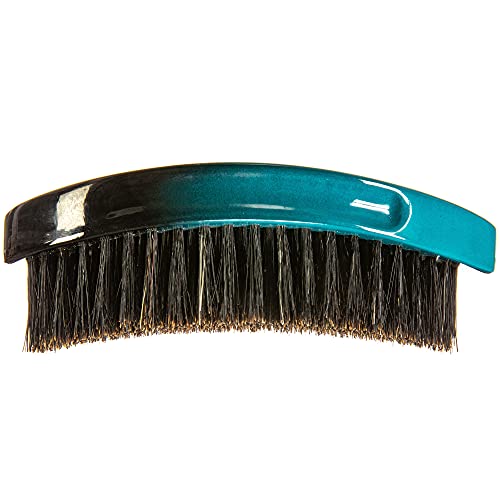 Torino Pro Curve Wave brush #156- Medium 100% Boar Bristle Curved 360 Wave Palm Brush - Great for laying down 360 waves and use before using wave cap or durag - Luxury wave brush for men 360