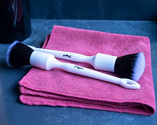 Proper Detailing Co. Car Detailing Brush Set, 2 Pack Soft Detailing Brushes, Clean Interior Or Exterior, Infotainment Screens, Emblems, Automotive Detail Brush #TOP4