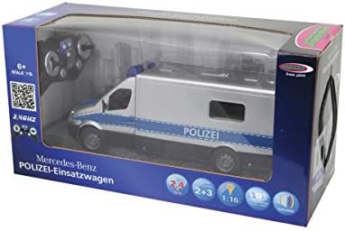Jamara 405165 Silver 405165-Mercedes Sprinter 1:16 Polizei Blue 2,4GHz-Multi-Player, Rubber Tyres, Horn, Sounds, Lights, Manual Doors — view 9