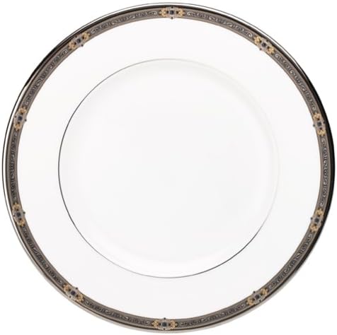 Miniatura 4 de Lenox Vintage Jewel - Juego de vajilla de porcelana de hueso con bandas de platino de 20 piezas, servicio para 4 personas