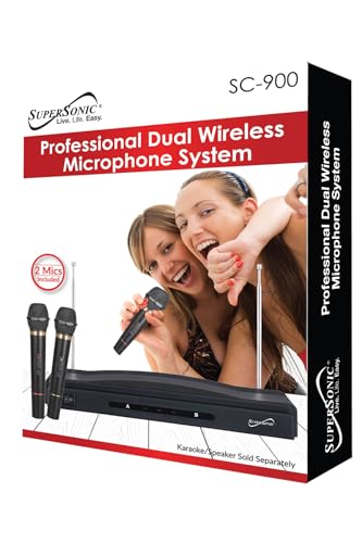 Supersonic SC-900 Professional Wireless Dual Microphone System Kit