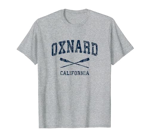 Oxnard California Vintage Nautical Paddles Sports Remos Camiseta