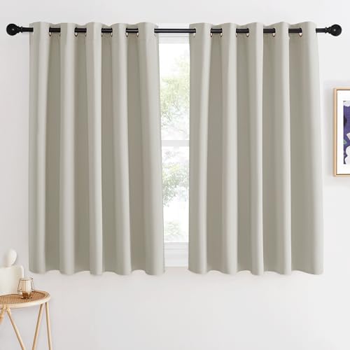 NICETOWN Short Cafe Curtain 54 inch Length, Window Treatment Thermal