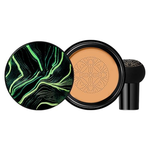 Base Maquillaje Mujer, CC Cream Moisture Cushion Foundation, Polvos Compactos Maquillaje, Silky Cream, Cabeza De Cojín De Aire Líquida Fundación, Cabeza De Mushroom Resistente Al Agua, Hidratante