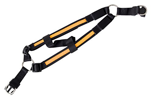 Pettorina LED Pettorina per cane Collare luminoso Pettorina luminosa per cane gatto animale domestico di colore arancione misura S Pettorina di sicurezza completa di batterie marchio PRECORN
