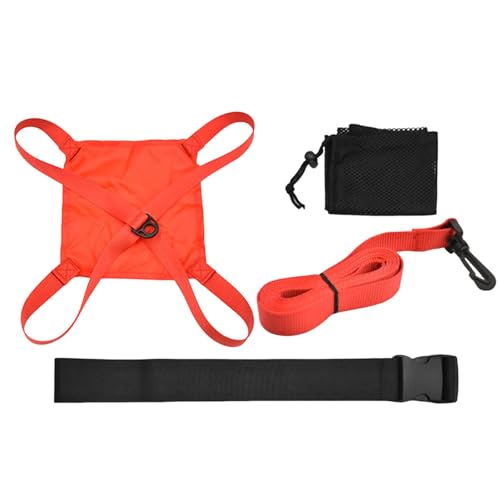 IEUDNS Swim Parachute Resistance Belt Swim Training Strength Band Practical Swimming Resistance Belt for Agility Improvement Waterproof Nylon Construction Su, M