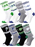 Cuffbow 8 Pairs Dink Ball Socks Performance Novelty Athletic Socks Sports Gift for Dink Ball Lovers Women Men(Classic)