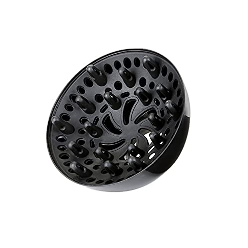 UKJNG Professional Hair Dryer Diffuser Attachment, Black Universal Fit Curly Hair Styling Tool with Heat Protection Design