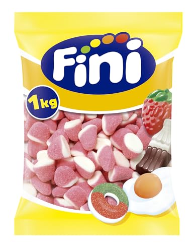 Fini, Bonbons Gélifiés Goût Fraise et Crème, 1 kg