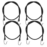 TrunkExpert - Expander mit Haken - Gummispanner - 80cm - 4x Schwarz