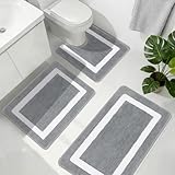 Tapis Absorbant Salle De Bain Pour Une Utilisation Multi-ScéNario: Tapis salle de bain antidérapant est adapté pour le côté de la baignoire et la face avant du lavabo et peut également être utilisé comme tapis de porte intérieure, tapis de cuisine, etc. être utilisés. Il s'adapte parfaitement à la décoration de votre maison. Veuillez noter que des différences de couleur peuvent survenir en raison de différents éclairages et équipements du produit