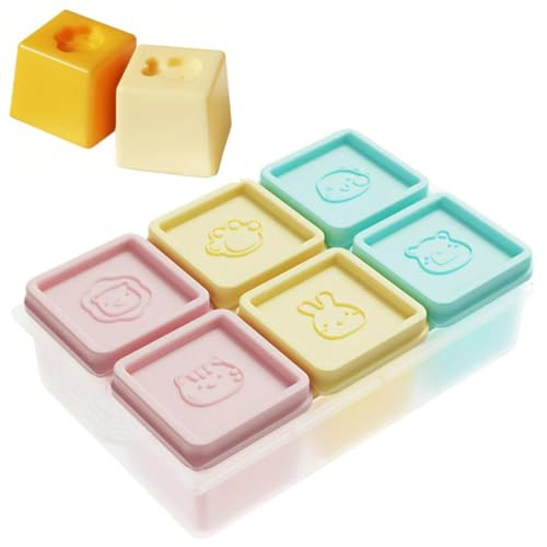 Molde de silicona para cubitos de hielo grandes 6 piezas miniatura 1