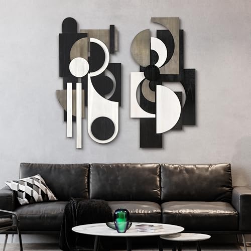 Empire Art Direct Luminous Whisper & Dusk Hand Made & Hand Finished Dimensional Solid Wood Abstracts by Empire Art Direct - Image 2
