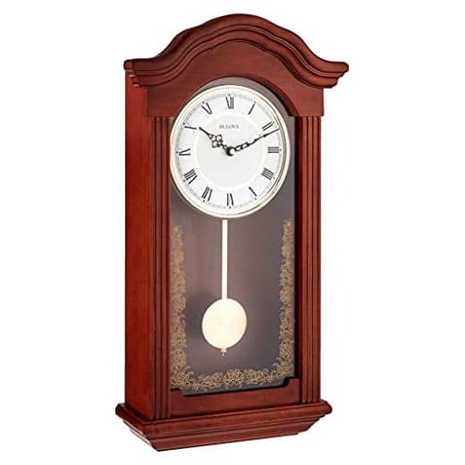 Bulova C4443 Baronet Chiming Clock, Mahogany