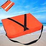 Schwimmhilfe für Boote, Schwimmkissen für Boote, 18 x 14 Zoll Auftriebsstarkes Boots-Wurfkissen mit wasserdichtem Riemen (1pcs)