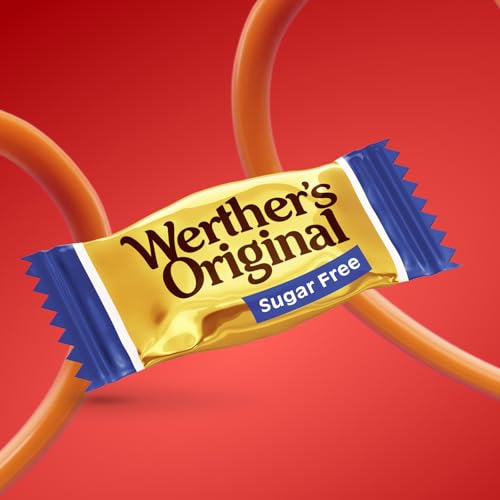 das langsam schmilzt und cremigen Karamellkern freigibt - Detailansicht von Werther's Original Zuckerfrei 70g Test –...