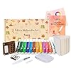 Original Tobios Mini Wooden Watercolor Paint Set – Compact Travel Art Kit with 12 Colors, Refillable Brush & Sketchbook – Unique Creative Gift for Birthdays, Holidays & Art Lovers