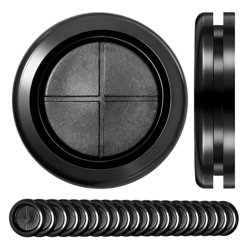 PDKKFF 20 Stück 40mm Kabeldurchführung Gummi Wasserdicht Schwarz Karosseriestopfen Gummitülle Kabeldurchführung Rund Einseitigen Durchführungstüllen für Kabel rahtschutz Steckern Leitungen