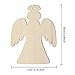 Tatuo 30 Pcs Christmas Wooden Angel Ornaments for Christmas Tree Decorations Unfinished Cutout Tree Tags Crafts Blank Angel Shape Hanging with 3 Rolls Twine for Painting DIY Gift Church Party