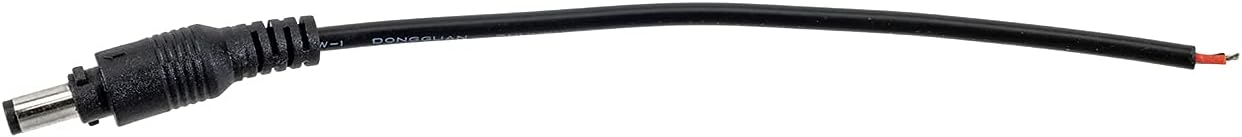 Close-up of yellow LED strip light showing designated cut points