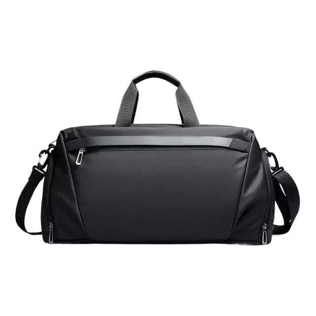 borsone palestra uomo Borsa fitness sportiva ad alta capacità | Borsa da viaggio monospalla alla moda(Black)