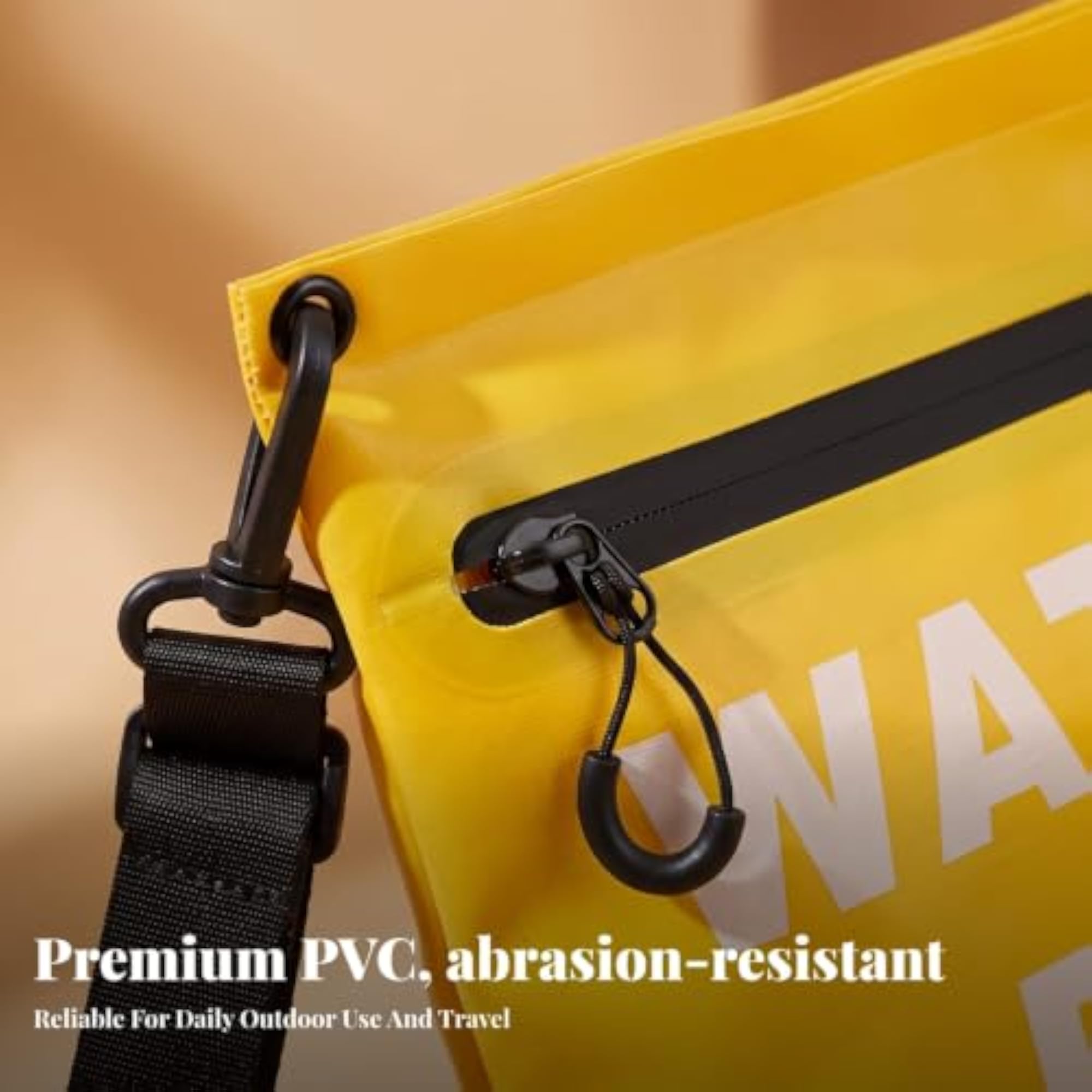 Large Capacity Waterproof Shoulder Bag with Zipper Pocket
