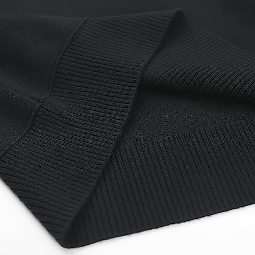 Image of Women's Tight Cuff Long Sleeve Crew Neck Solid Button Down Cable Ribbed Knit Classic Cardigan Sweater