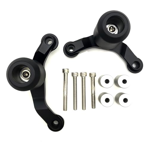 MZS Motorcycle Frame Sliders, Crash Protector Falling Protection Guards Kits No Cut Accessories Aluminum Black Compatible with Z H2 2020-2024 / ZH2 SE 2020-2024 - Thumbnail 3