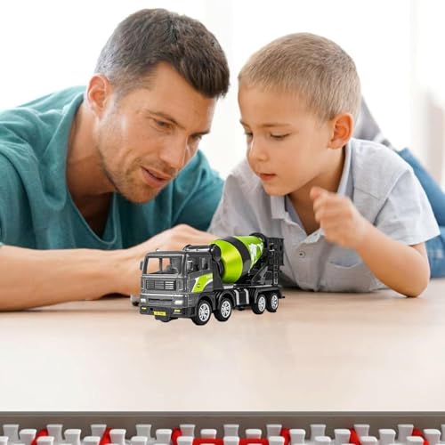 Image of Unbreakable Friction Power Cement Mixture Truck with All Moving Parts Engineering Vehicle Model Excavator Construction Truck Toy for 3+ Years Old Kids Boys Girls