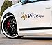 Pegatina para coche de Minnesota Vikings # 11, logotipo del equipo, pegatina para portátil o ventana, 25 x 9,5 cm