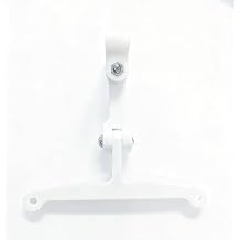 Adjustable Fan Grill Mount Bracket, Compatible with Popular Greenhouse Cabinets Like Milsbo and AC Infinity Fans, Secure Clip for Enhanced Ventilation 120mm Fan Mount- White