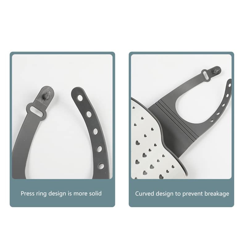 2 pezzi in silicone per capelli - Filtro di scarico - Colino per lavello con ventosa e coperchio di scarico - per lavandini, vasche, docce | Leroy Merlin