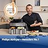 Philips Steam Airfryer 5000 Series Dual Basket Heißluftfritteuse mit Dampfgar-Funktion & 2 Körben – Steam, Airfry, SteamFy, 9L (3L+6L), RapidAir Plus, automatische Dampfreinigung (NA555/00)
