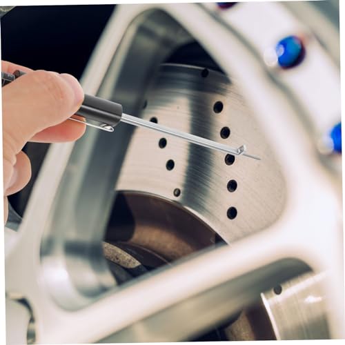 Herramienta de medición de grosor para pastillas de freno para evaluación rápida y fácil del desgaste de pastillas y discos con marcas de escala precisas para medición automotriz miniatura 4