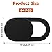 FNANJWQ 64Pcs Webcam Cover, Ultra Thin Laptop Camera Cover Slide for Laptop/Cell Phone/PC/Tablet PC Accessories Camera Blocker Slider, Great for Privacy - Black