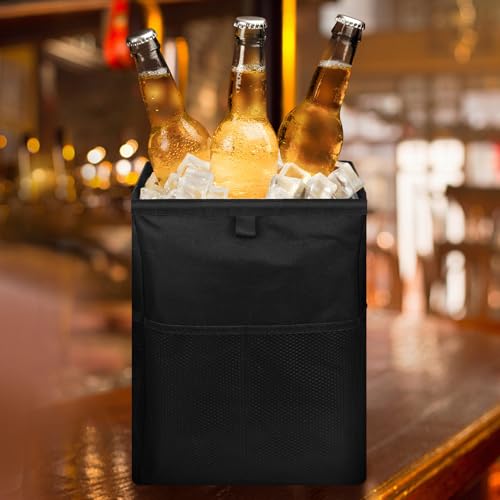 Image of Homelove Hanging Car Trash Can with 4 Storage Pockets, Waterproof Leakproof Oxford Auto Garbage Bag, Adjustable Garbage Bag, Foldable Car Trash Bin Fit for Truck, SUV, Home, Office