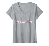 Womens Polkadot Jersey Design Climbing Champ Bike Race Cycling V-Neck T-Shirt