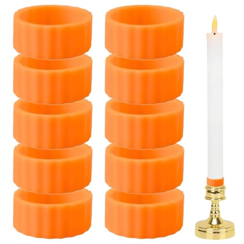 Siuwddee Mainteneurs de Bougies Effilées - 10 Pièces Stabilisateurs pour Bougies Fuseaux,pour Centre De Table Maison Restaurant Fête Ferme Anniversaire Décoration