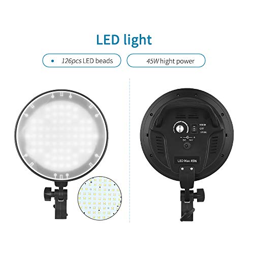 image for Andoer Photography Studio Softbox Lighting Kit Including 3pcs 45W Bi-C