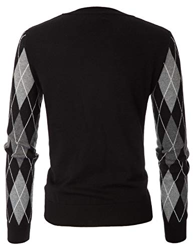 Grace Karin Women's Lightweight Long Sleeve Round Neck Sweater(S,Black) #TOP2