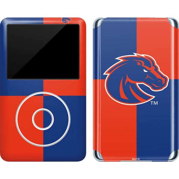 Skinit Decal MP3 Player Skin Compatible with iPod Classic (6th Gen) 80GB - Officially Licensed College Boise State Broncos Checkered Design